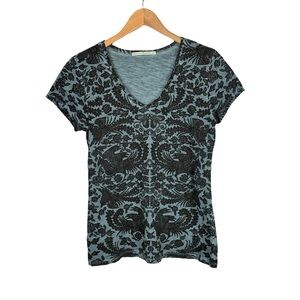 Peruvian Connection Phoenix Short Sleeve Pima Cotton T-Shirt Size S